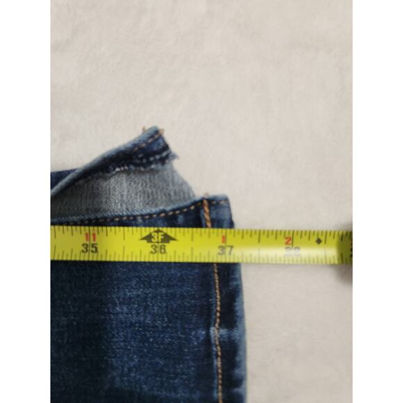 American Eagle Flare Jeans Womens 2P 2 Petite Short Blue Stretch Super Hi-Rise - Picture 10 of 13